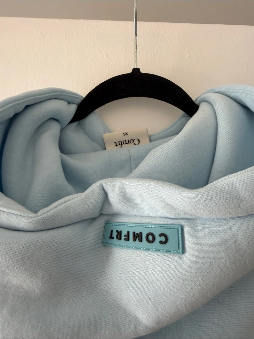 COMFRT Light Blue Women's Oversized Zip-Up Hoodie pastel collection